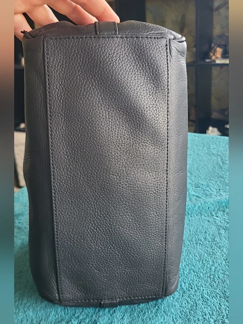 Kate Spade Black Leather Satchel Handbag